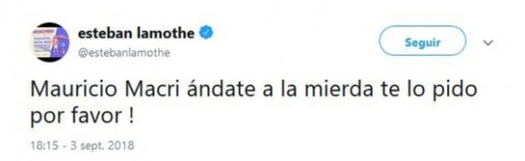 Los fuertes tweets de Esteban Lamothe contra Mauricio Macri ¡que luego borró!: los mensajes y su aclaración