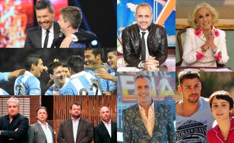 Los ganadores de la TV de 2014. (Foto: Web)