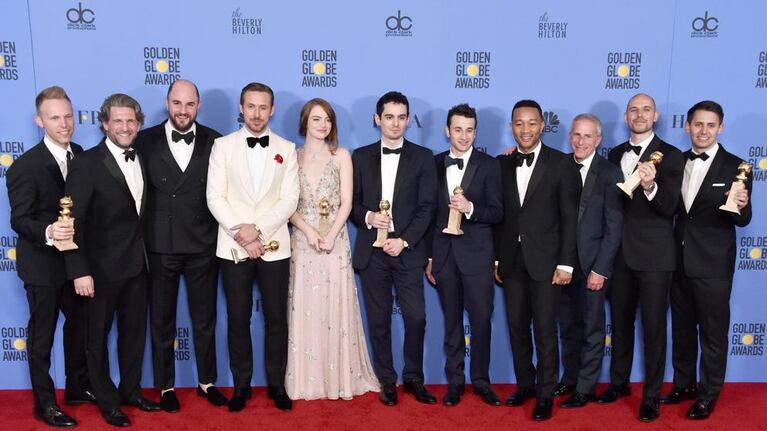 Los grandes ganadores de Los Globos de Oro 2017. (Foto: AFP)