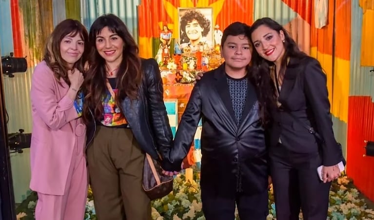 Los hermanos Maradona: Dalma, Gianinna, Dieguito Fernando y Jana.