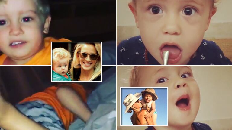 Los hijos de Pampita y Lopilato son lo más tierno. Fotos: Twitter, Instagram y Web.