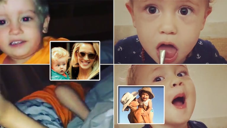 Los hijos de Pampita y Lopilato son lo más tierno. Fotos: Twitter, Instagram y Web.