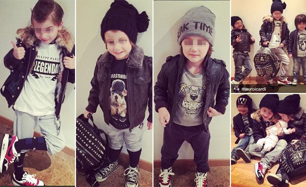 Los hijos de Wanda Nara sorprendieron como pequeños modelos. (Foto: Instagram)