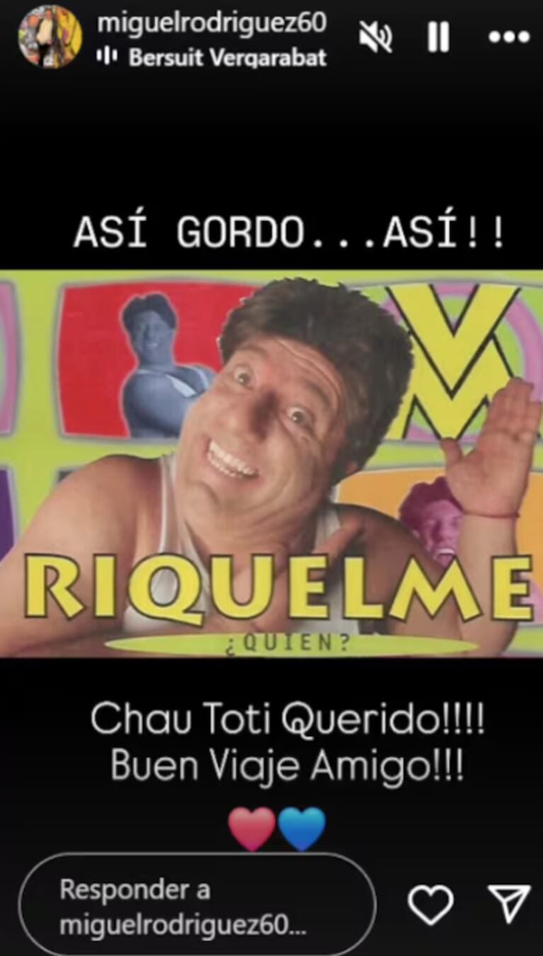 Los humoristas de VideoMatch despidieron a Toti en Instagram. Foto: IG