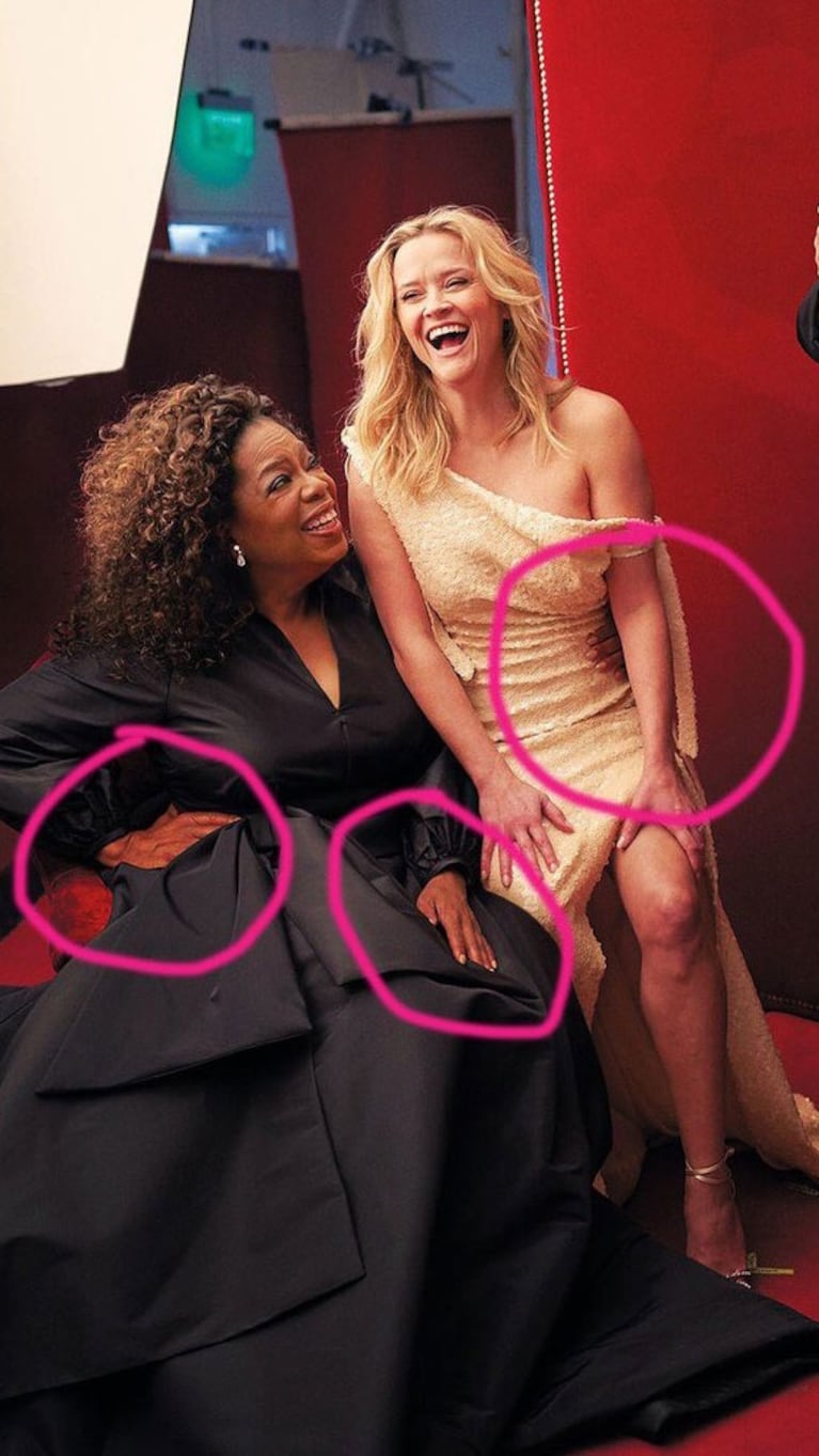 Los insólitos errores de Photoshop en la portada de Vanity Fair con Oprah Winfrey, Reese Witherspoon y Zendaya