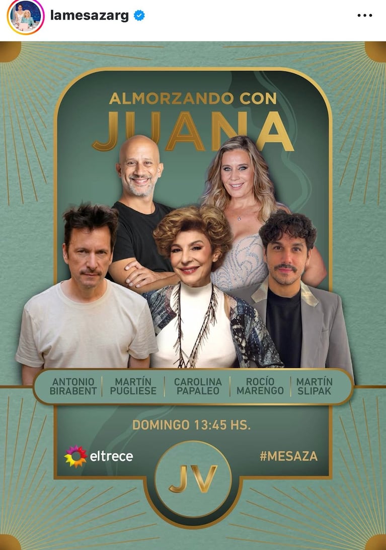 Los invitados de Juana Viale del domingo 22 de marzo del 2026 (Foto: captura de eltrece).