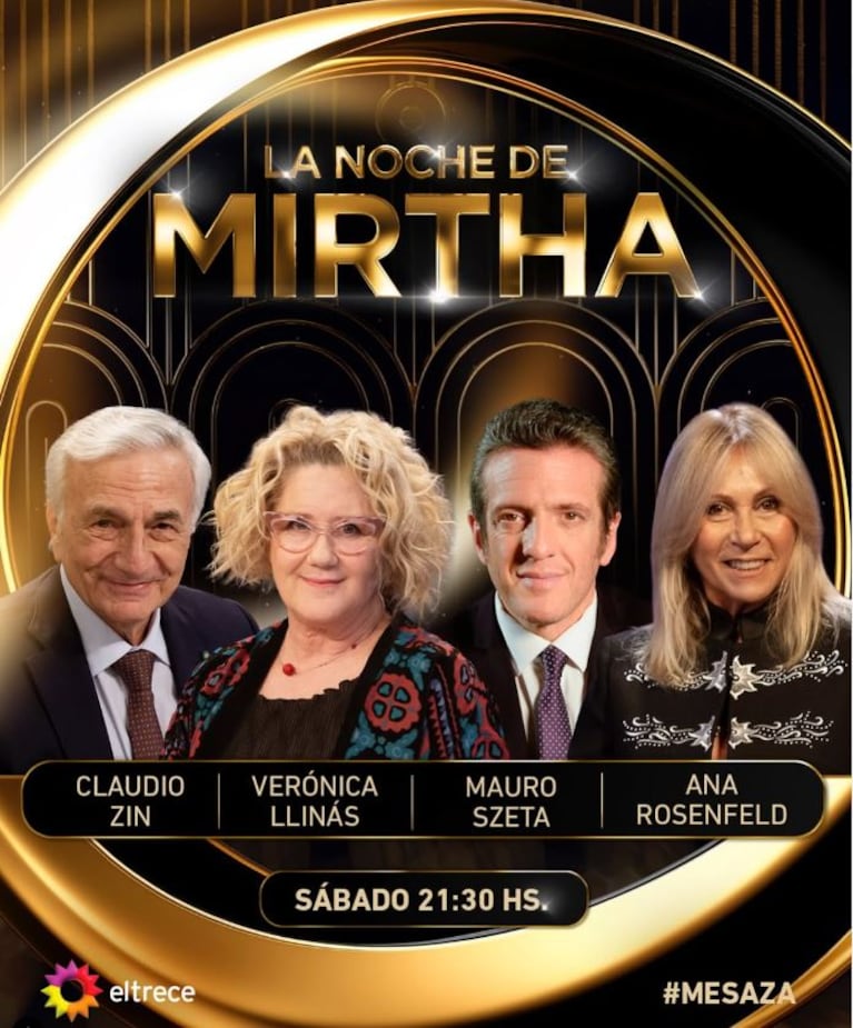 Los invitados de La Noche de Mirtha de este fin de semana (Foto: Instagram @lamesazarg)