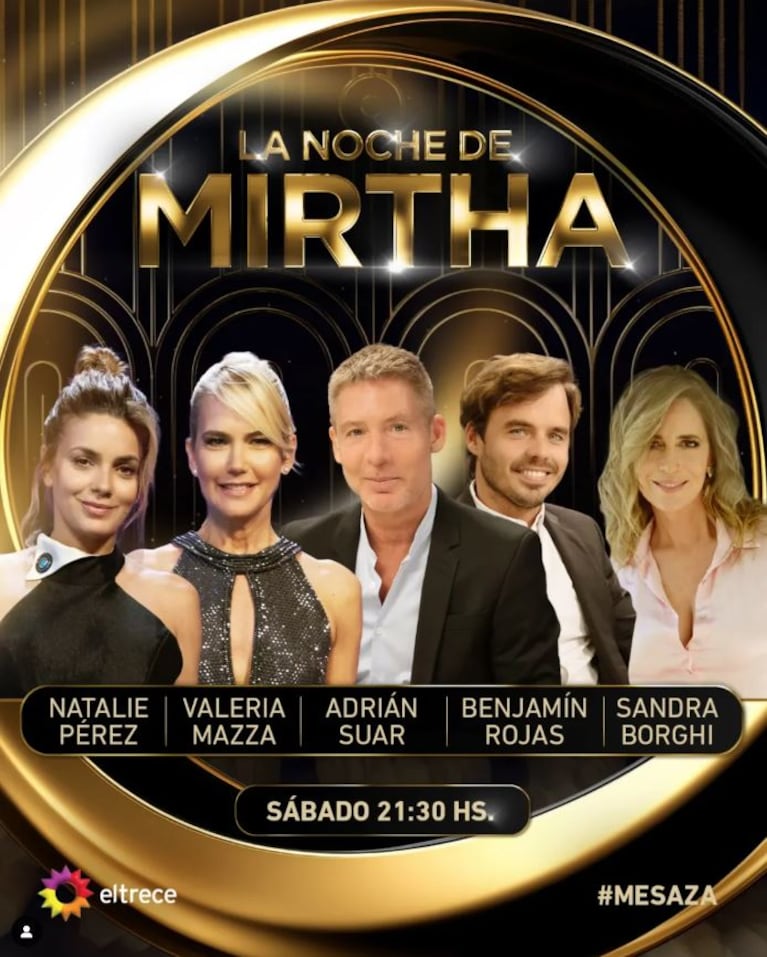 Los invitados de La noche de Mirtha del sábado 12 de abril de 2025 (Foto: Instagram @lamesazarg)