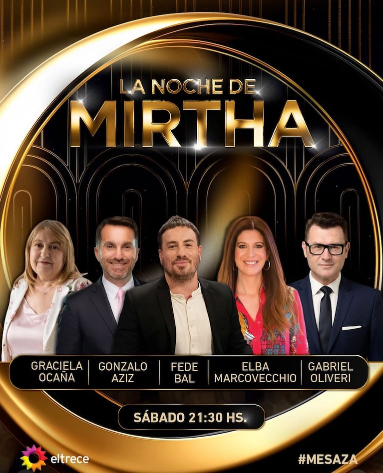 Los invitados de Mirtha Legrand de este sábado 4 de octubre (Foto: Instagram/@lamesazarg).