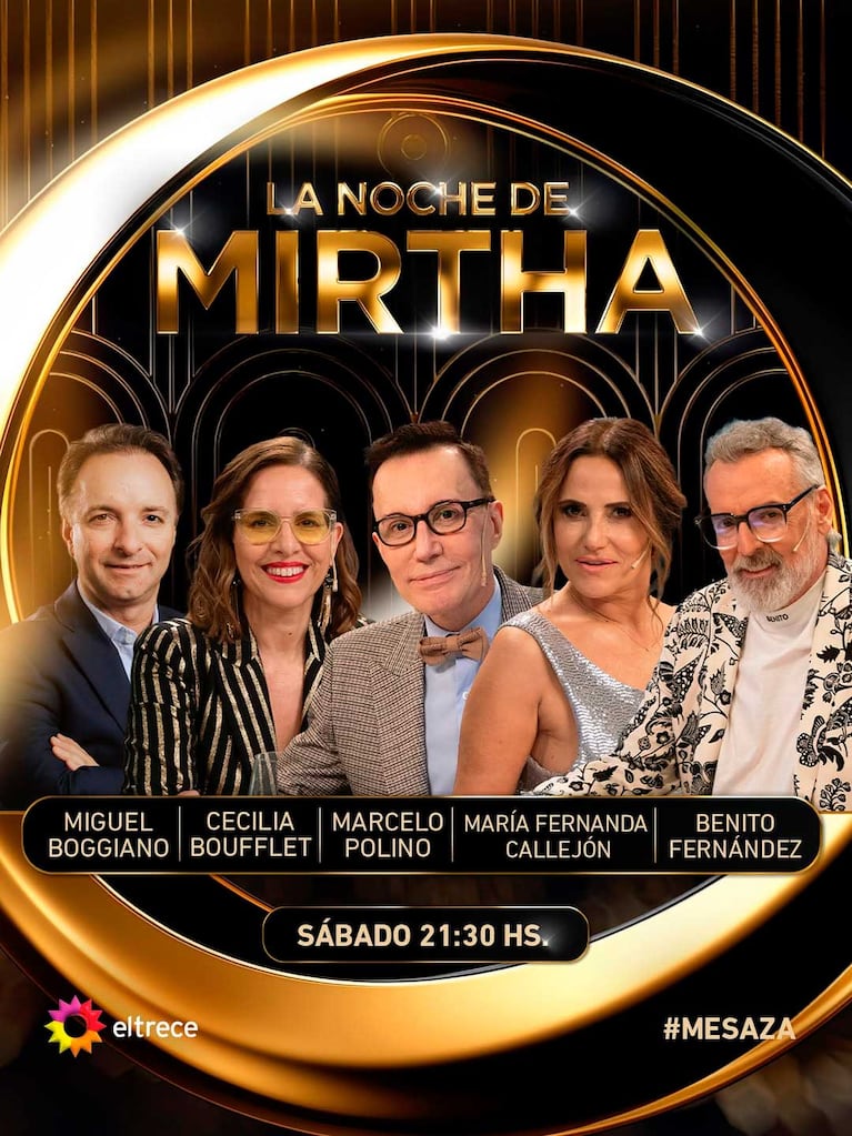 Los invitados de Mirtha Legrand del sábado 12 de julio del 2025 (Foto: Instagram /@lamesazarg)