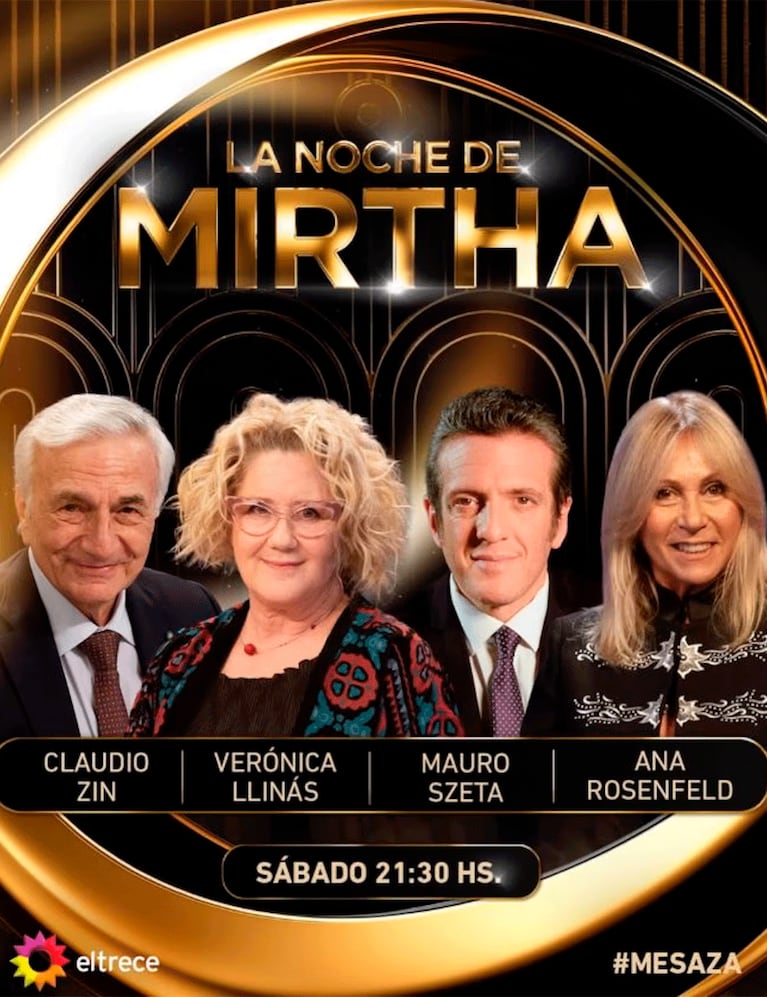 Los invitados de Mirtha Legrand del sábado 17 de mayo del 2025 (Foto: Instagram/@lamesazarg).