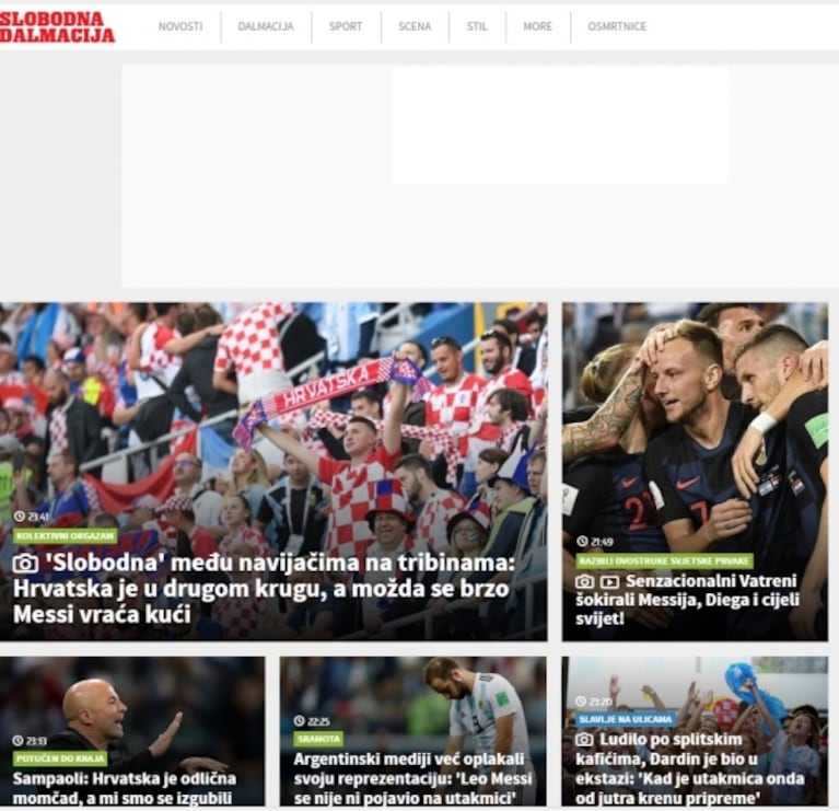 Los irónicos titulares de los diarios de Croacia tras ganarle a Argentina por 3 a 0: "¡Adiós, Leo Messi!"
