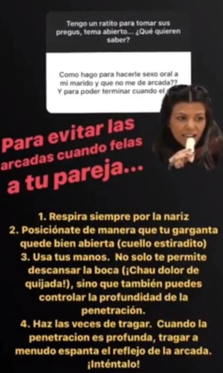 Los jugados tips sexuales de Alessandra Rampolla que revolucionaron Instagram: "¡Inténtalo!"