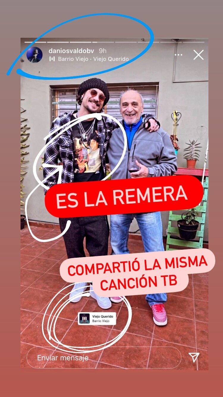 Los llamativo guiños de Gianinna Maradona y Daniel Osvaldo, ¿reconciliados? Foto: Instagram Stories