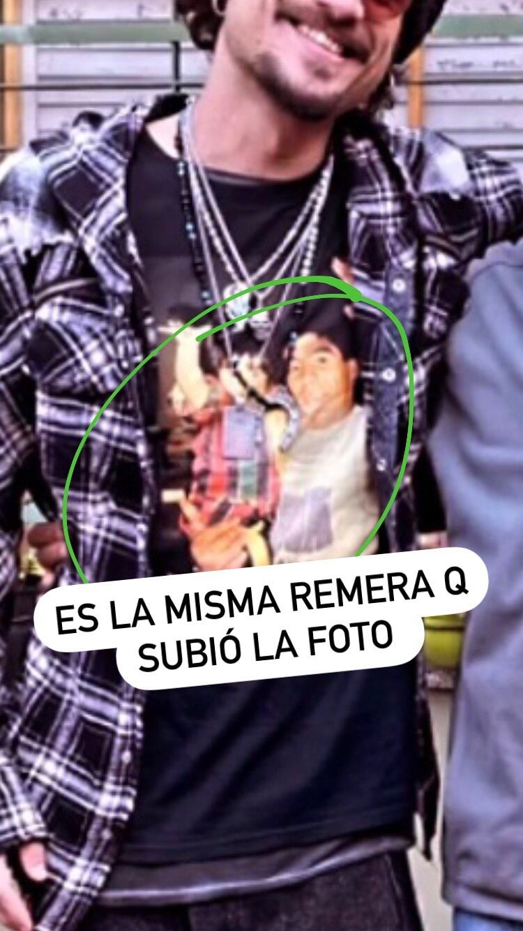 Los llamativo guiños de Gianinna Maradona y Daniel Osvaldo, ¿reconciliados? Foto: Instagram Stories