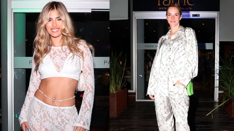 Los looks de Julieta Poggio y Julieta Nair Calvo en la noche de Punta del Este