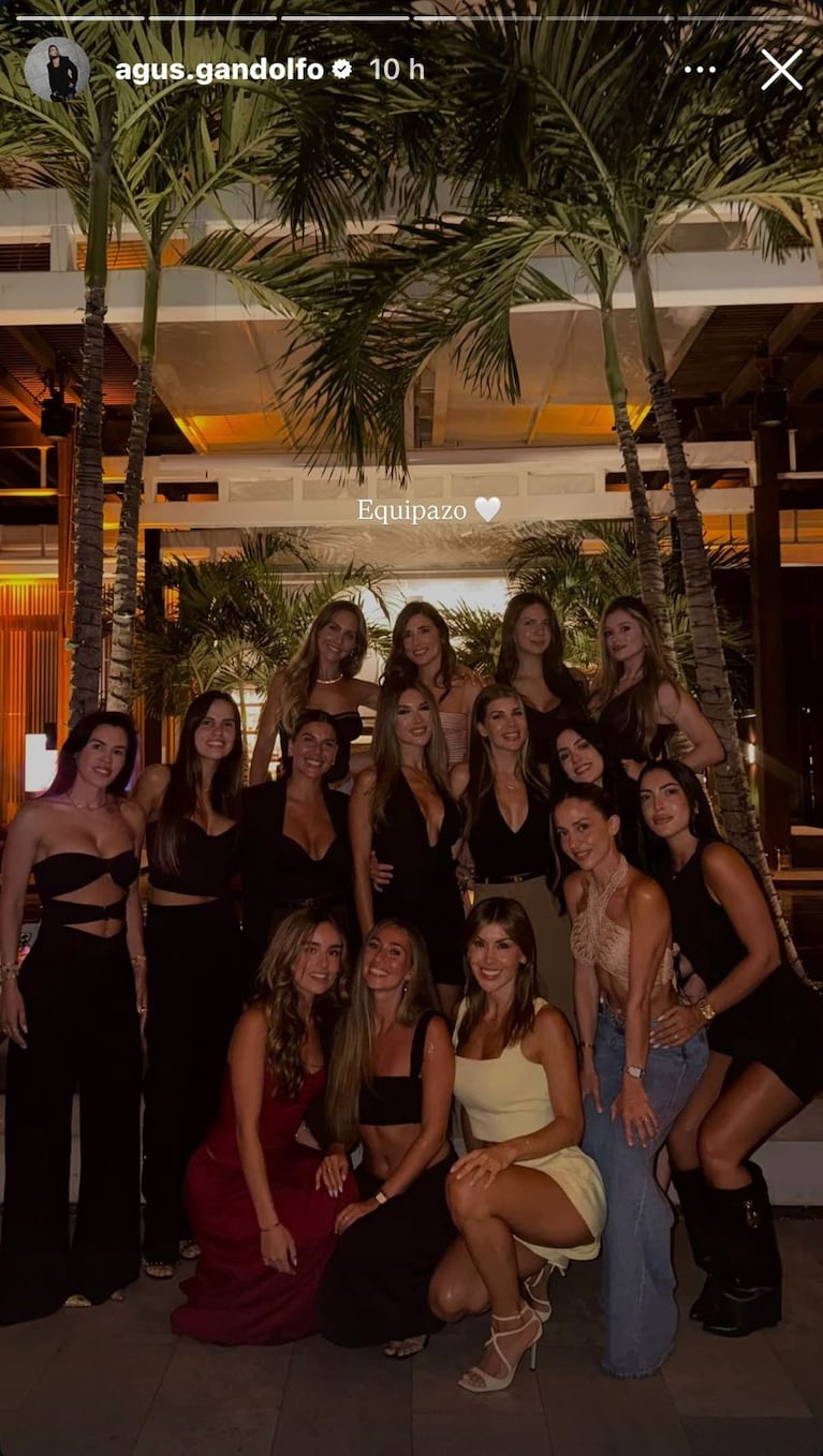 Los looks de las mujes de la Selección argentina en una salida en Miami en la previa del partido ante Cabo Verde (Foto: captura de Instagram/@agus.gandolfo).