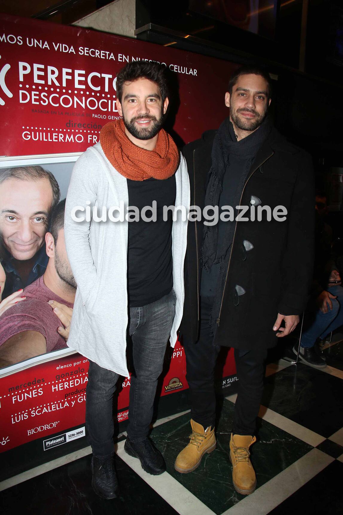 Los looks otoñales de los famosos en la función de Perfectos desconocidos. (Foto: Movilpress)
