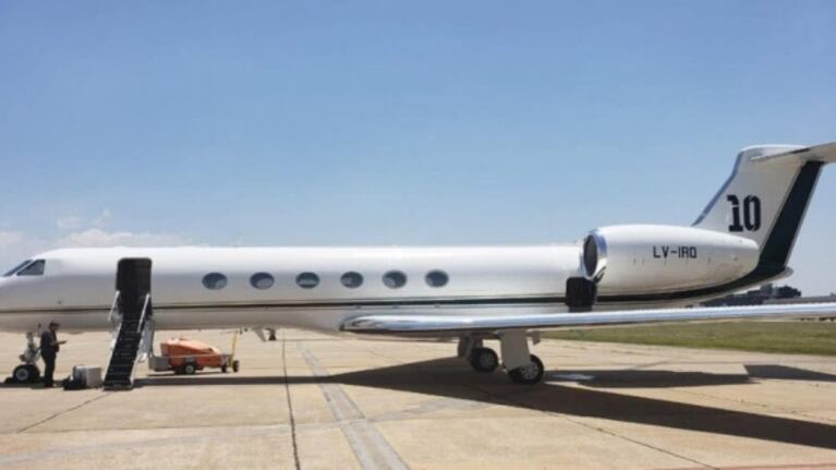 Los lujosos detalles del avión privado con el que Messi llegó a Rosario: está valuado en 15 millones de dólares