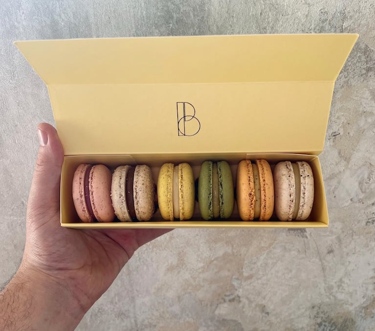 Los macarons son el sello distintivo de Damián.
