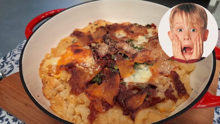 Los macarrones con queso, un plato inolvidable de Mi Pobre Angelito. Foto: montaje