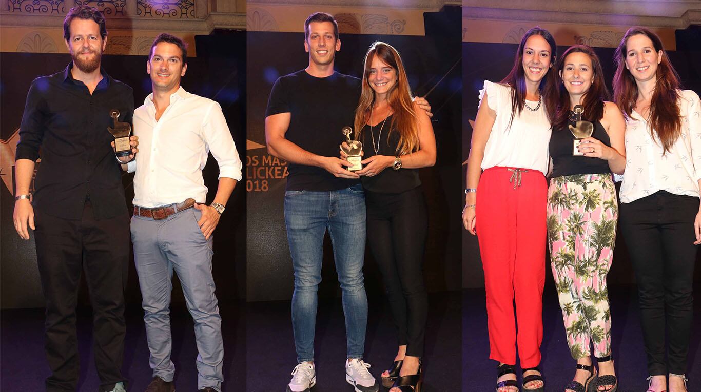 Los Más Clickeados 2018: los referentes del negocio publicitario digital también tuvieron su reconocimiento