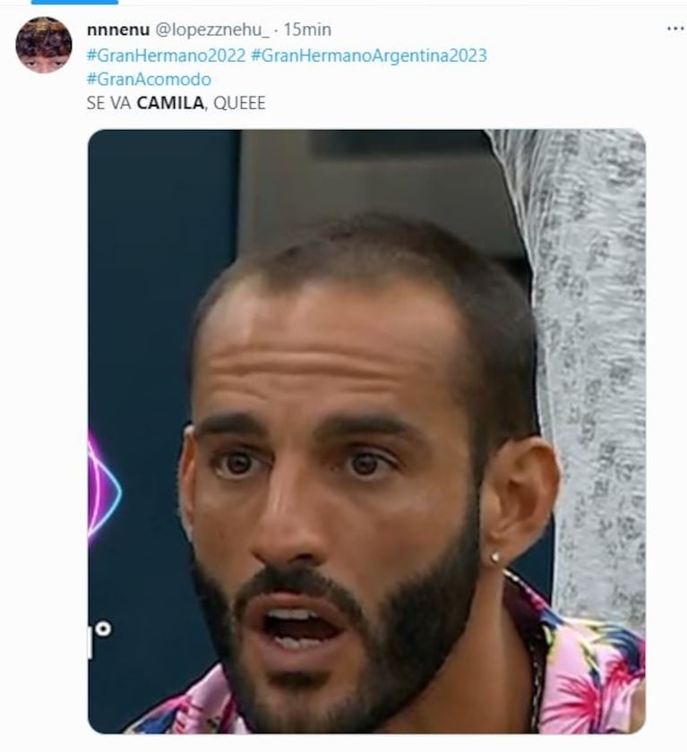 Los mejores memes de Camila eliminada de Gran Hermano