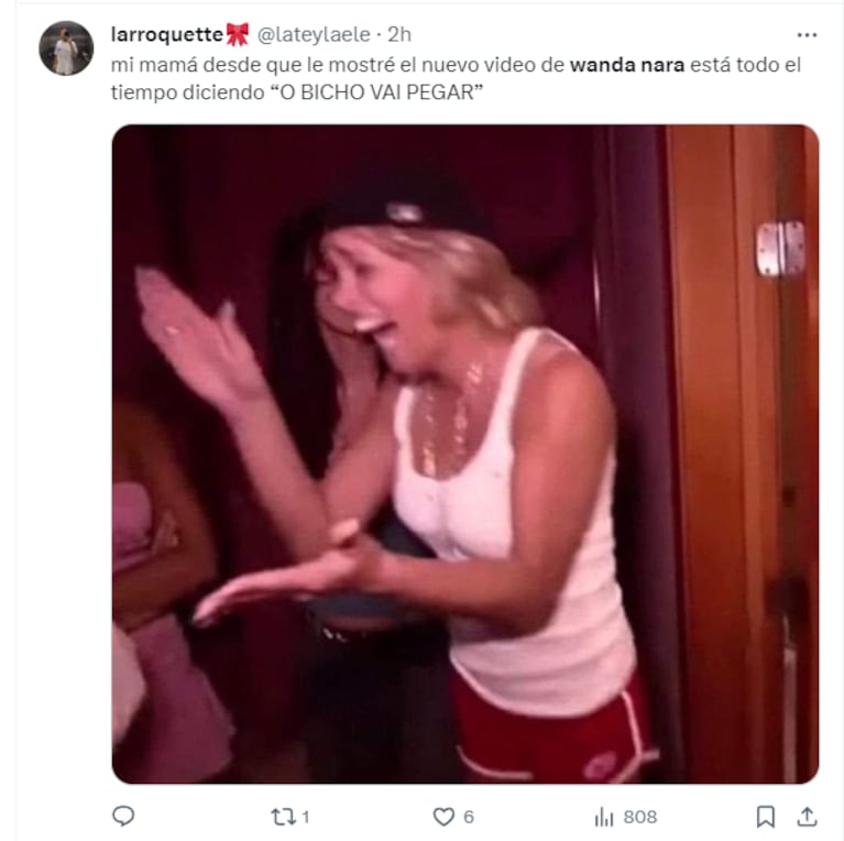 Los mejores memes de la nueva canción de Wanda Nara