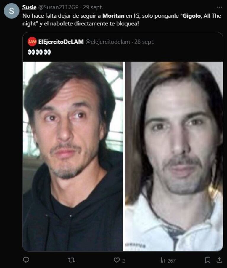 Los mejores memes de Roberto García Moritán y el Gigoló: “All the night”