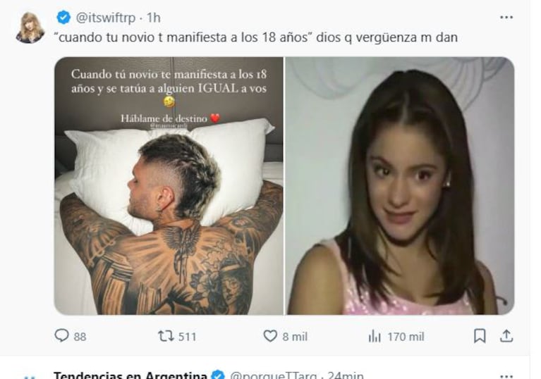 Los mejores memes del tatuaje de Mauro Icardi con la cara de la China Suárez