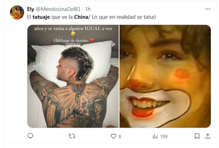 Los mejores memes del tatuaje de Mauro Icardi con la cara de la China Suárez