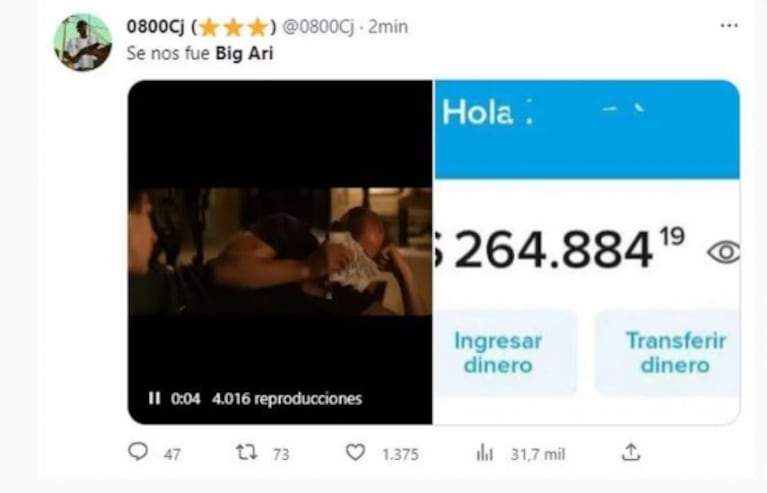 Los mejores memes tras la salida de Ariel Ansaldo de la casa de Gran Hermano 