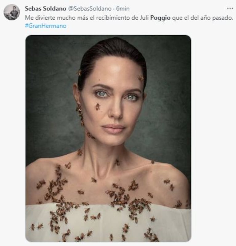 Los memes de la cucaracha de Julieta PoggIo en Gran Hermano 2023 (Foto: Twitter / X)