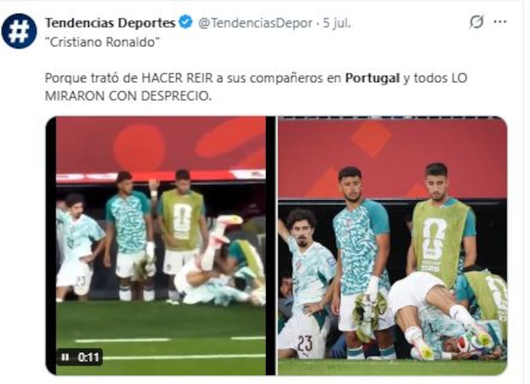 Los memes de la derrota de Portugal en el Mundial 2026 (Foto: X.com)