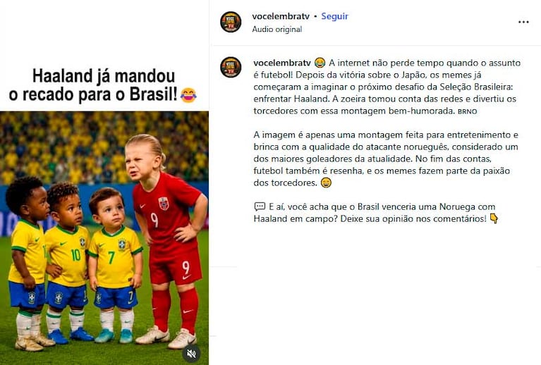 Los memes de la eliminación de Brasil en el Mundial 2026  (Foto: Instagram)