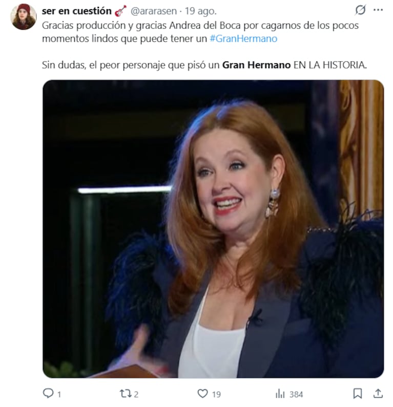 Los memes de la previa de la final de la Gran Hermano Generación Dorada (Foto: captura de X).