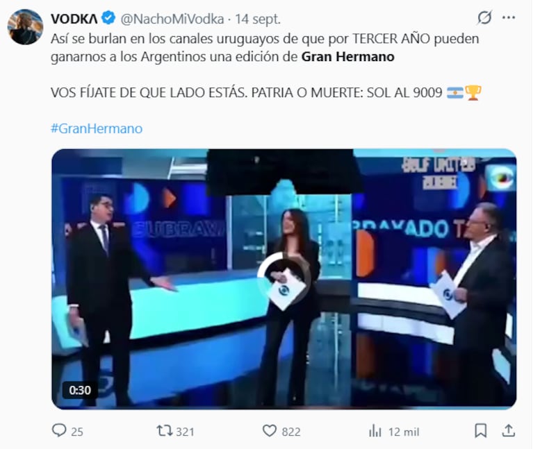 Los memes de la previa de la final de la Gran Hermano Generación Dorada (Foto: captura de X).