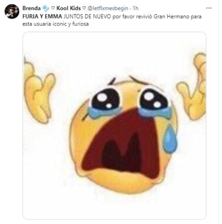 Los memes de la reconciliación de Furia 
 y Emma en Gran Hermano (Foto: Twitter / X)