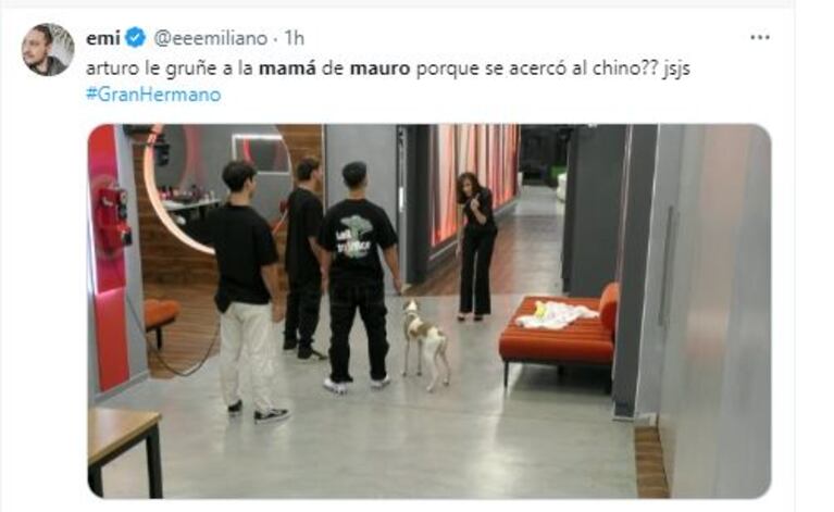 Los memes de la visita de la mamá de Mauro a la casa de Gran Hermano (Foto: Twitter / X)