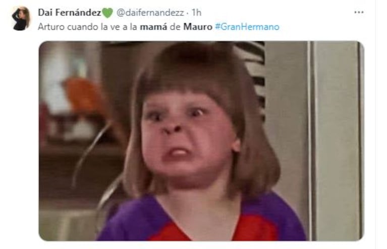 Los memes de la visita de la mamá de Mauro a la casa de Gran Hermano (Foto: Twitter / X)