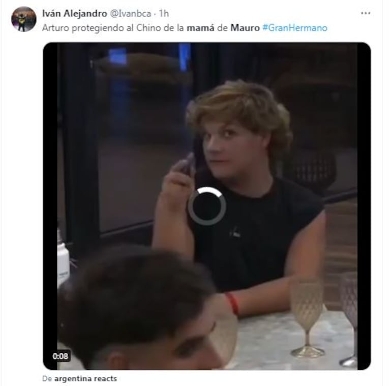 Los memes de la visita de la mamá de Mauro a la casa de Gran Hermano (Foto: Twitter / X)