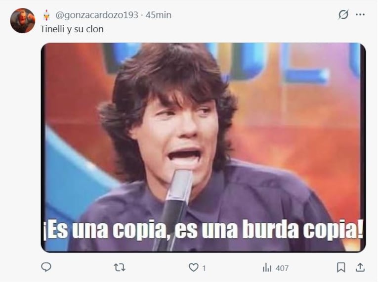 Los memes de Marcelo Tinelli y Nicolás Occhiato juntos en Luzu TV (Foto: captura de X)