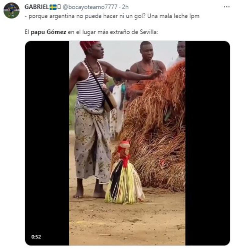 Los memes de Papu Gomez tras el partido de Argentina y Ecuador (Foto: Twitter)