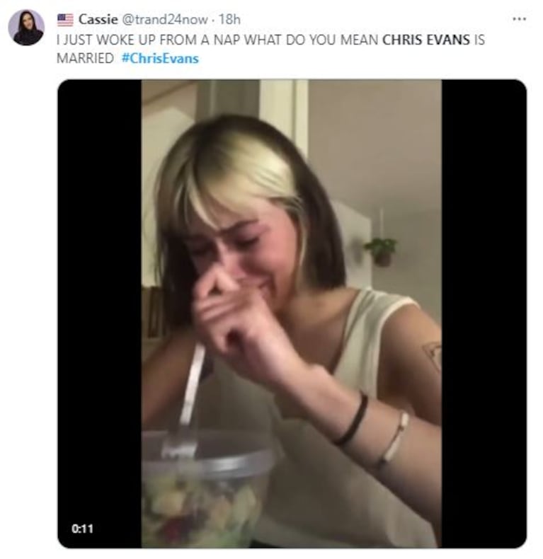 Los memes del casamiento de Chris Evans y Alba Baptista (Foto: Twitter)