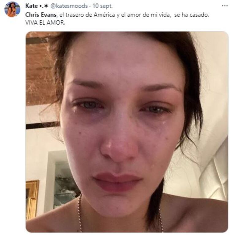 Los memes del casamiento de Chris Evans y Alba Baptista (Foto: Twitter)
