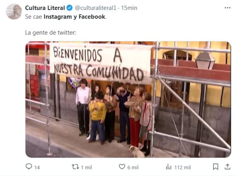 Los memes por la caída de Facebook y Twitter.