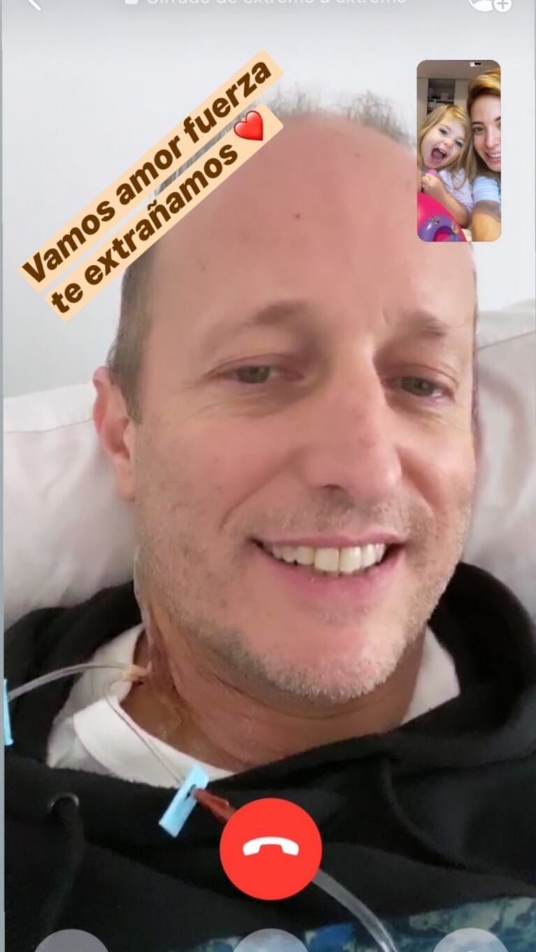 Los mensajes de aliento de Jésica Cirio a Martín Insaurralde, por su delicada salud: "Vamos mi vida, ¡fuerza!"