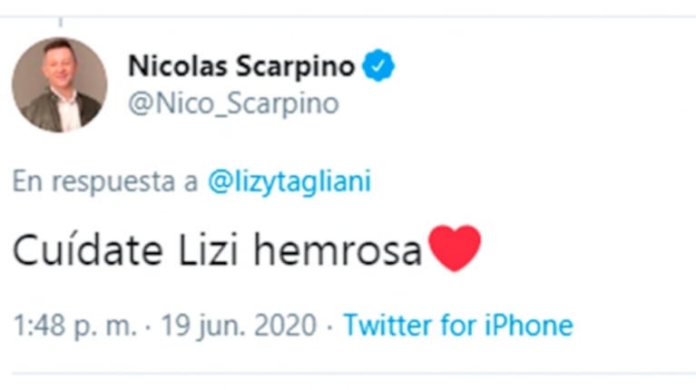 Los mensajes de aliento de los famosos a Lizy Tagliani tras contar que tiene coronavirus