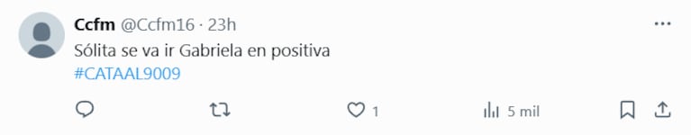 Los mensajes de los usuarios de las redes sociales contra Catalina y Gabriela de Gran Hermano por destrozar el peluche de Tato (Foyo: captura de X).