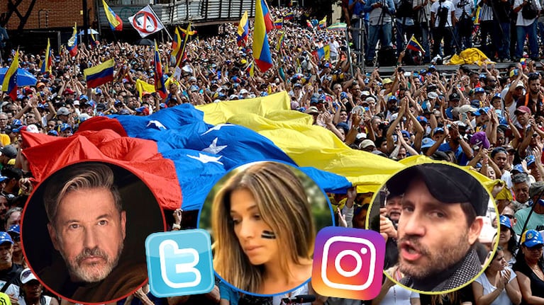 Los mensajes de Ricardo Montaner, Catherine Fulop y Edgar Ramírez por la crisis institucional de Venezuela. (Foto: AFP e Instagram)